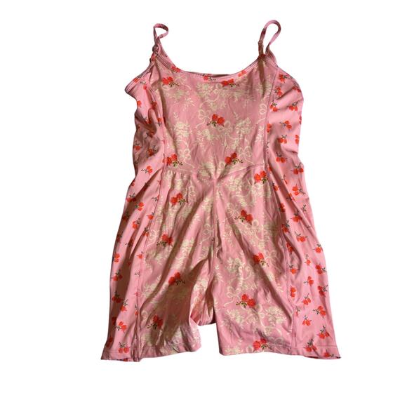 LoveShackFancy Pink Floral Active Romper – Size M - Picture 4 of 6